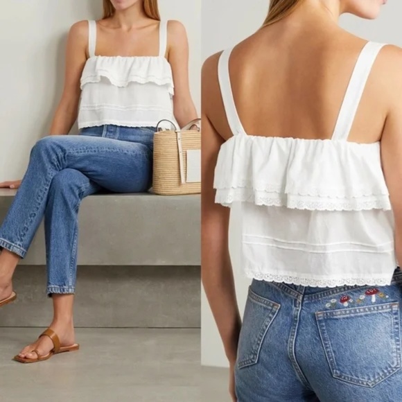 Reformation Tops - NWT Reformation Tarragon Organic Cotton Top Small